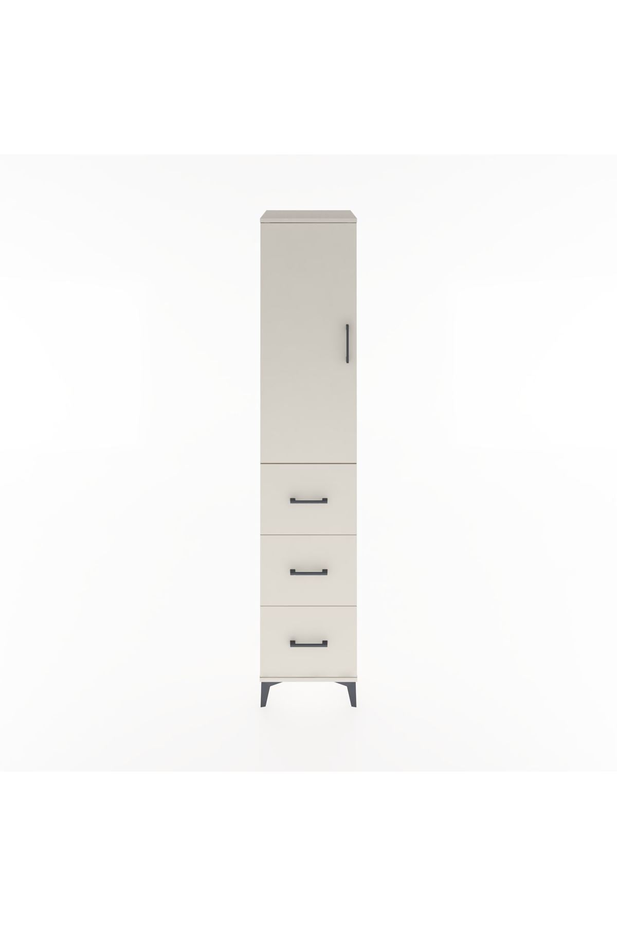 Hyperion Dolap 2 Raflı 3 Çekmeceli Tek Askılı 44x44x221 - S61M128V1B