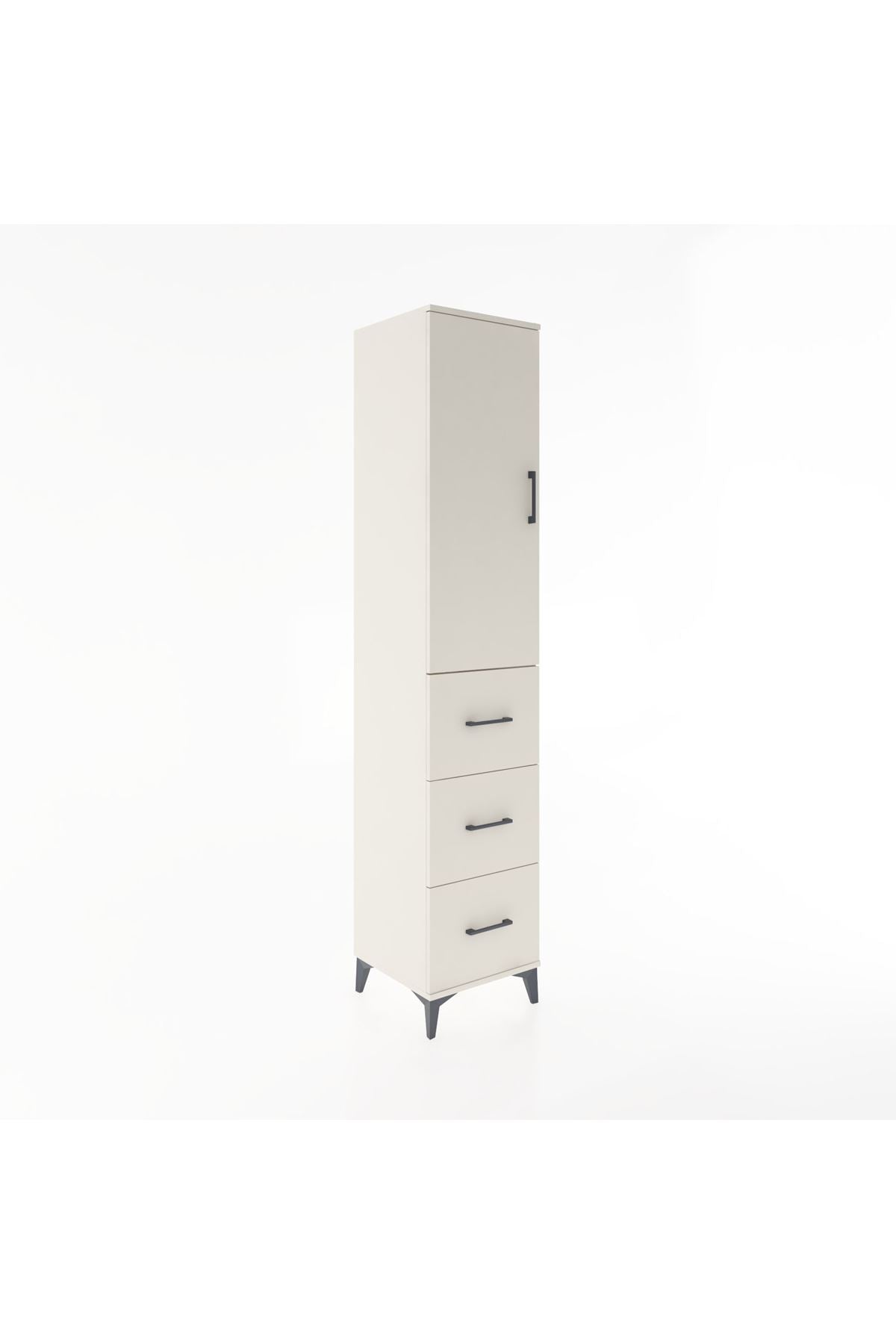 Hyperion Dolap 2 Raflı 3 Çekmeceli Tek Askılı 44x44x221 - S61M128V1B