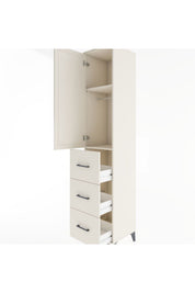 Hyperion Dolap 2 Raflı 3 Çekmeceli Tek Askılı 44x44x221 - S61M128V1B