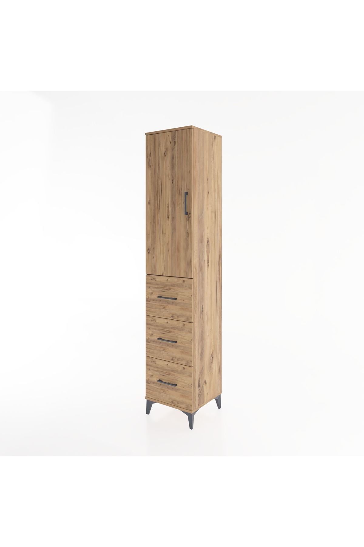 Hyperion Dolap 2 Raflı 3 Çekmeceli Tek Askılı 44x44x221 - S61M128V9B
