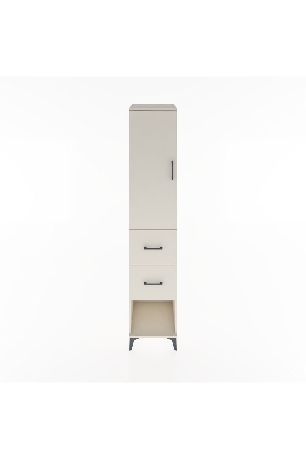 Hyperion Dolap 2 Raflı 2 Çekmeceli Tek Askılı 44x44x221 - S61M130V1B