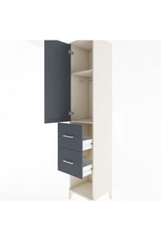 Hyperion Dolap 2 Raflı 2 Çekmeceli Tek Askılı 44x44x221 - S61M130V2B