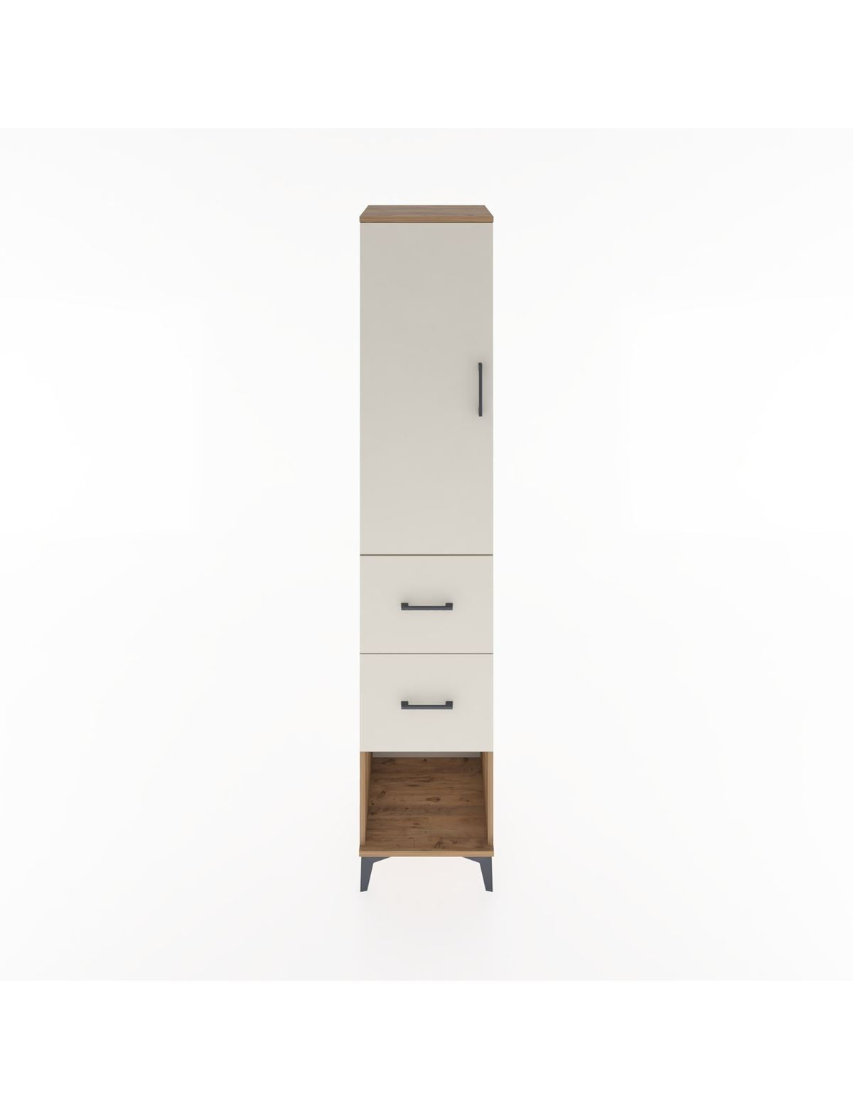 Hyperion Dolap 2 Raflı 2 Çekmeceli Tek Askılı 44x44x221 - S61M130V7B