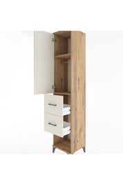 Hyperion Dolap 2 Raflı 2 Çekmeceli Tek Askılı 44x44x221 - S61M130V7B