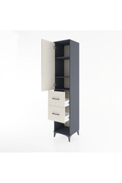 Hyperion Dolap 3 Raflı 2 Çekmeceli Tek Kapaklı 44x44x221 - S61M131V4B