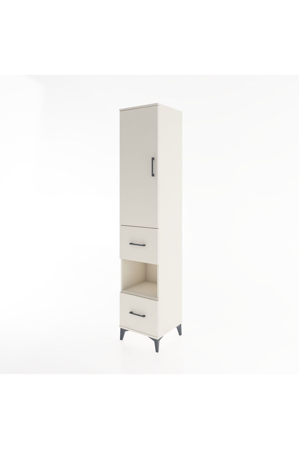 Hyperion Dolap 3 Raflı 2 Çekmeceli Tek Askılı 44x44x221 - S61M132V1B