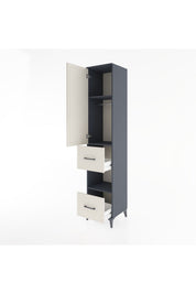 Hyperion Dolap 3 Raflı 2 Çekmeceli Tek Askılı 44x44x221 - S61M132V4B