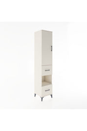 Hyperion Dolap 4 Raflı 2 Çekmeceli Tek Kapaklı 44x44x221 - S61M133V1B