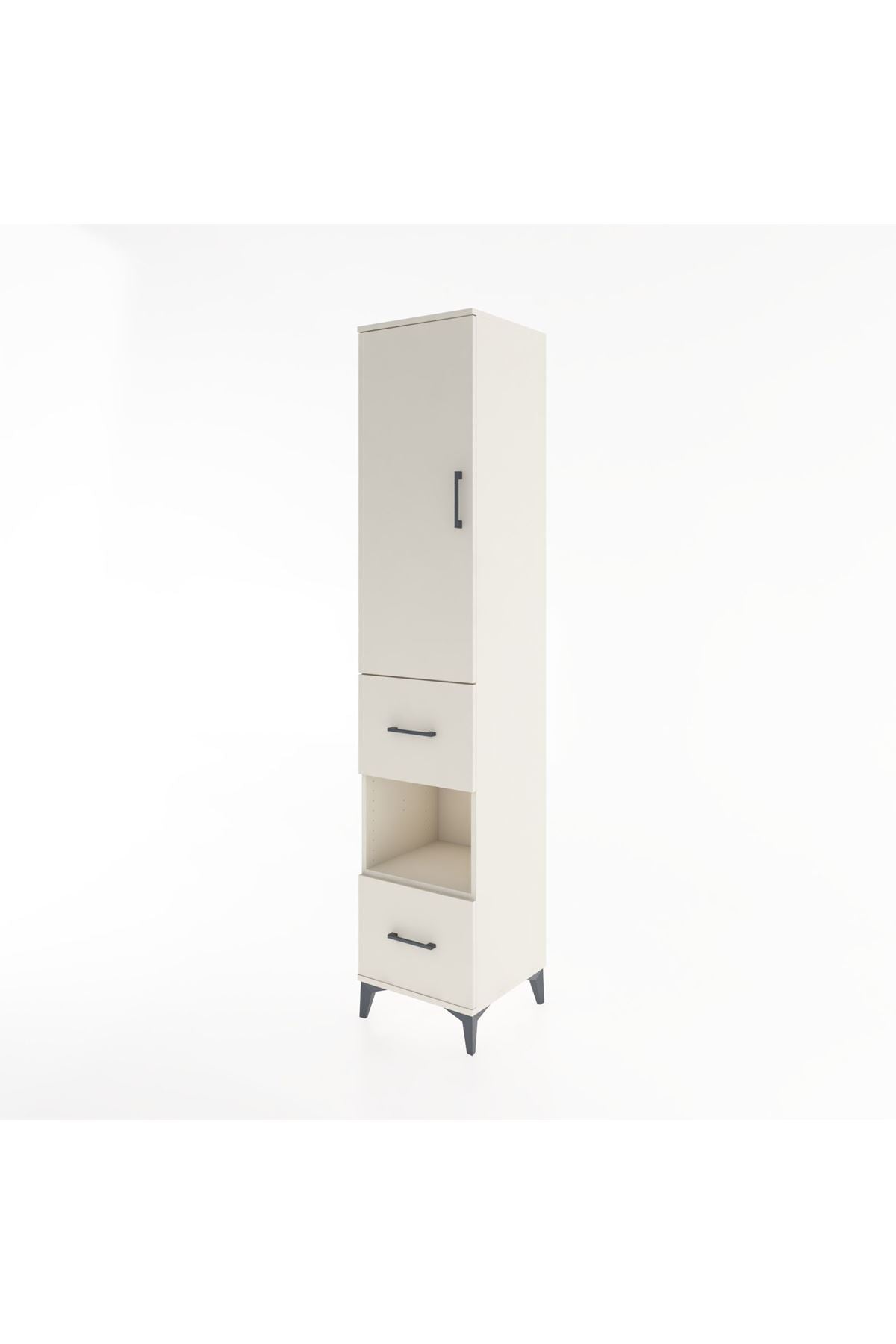 Hyperion Dolap 4 Raflı 2 Çekmeceli Tek Kapaklı 44x44x221 - S61M133V1B