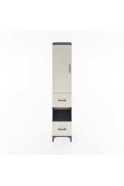 Hyperion Dolap 4 Raflı 2 Çekmeceli Tek Kapaklı 44x44x221 - S61M133V4B