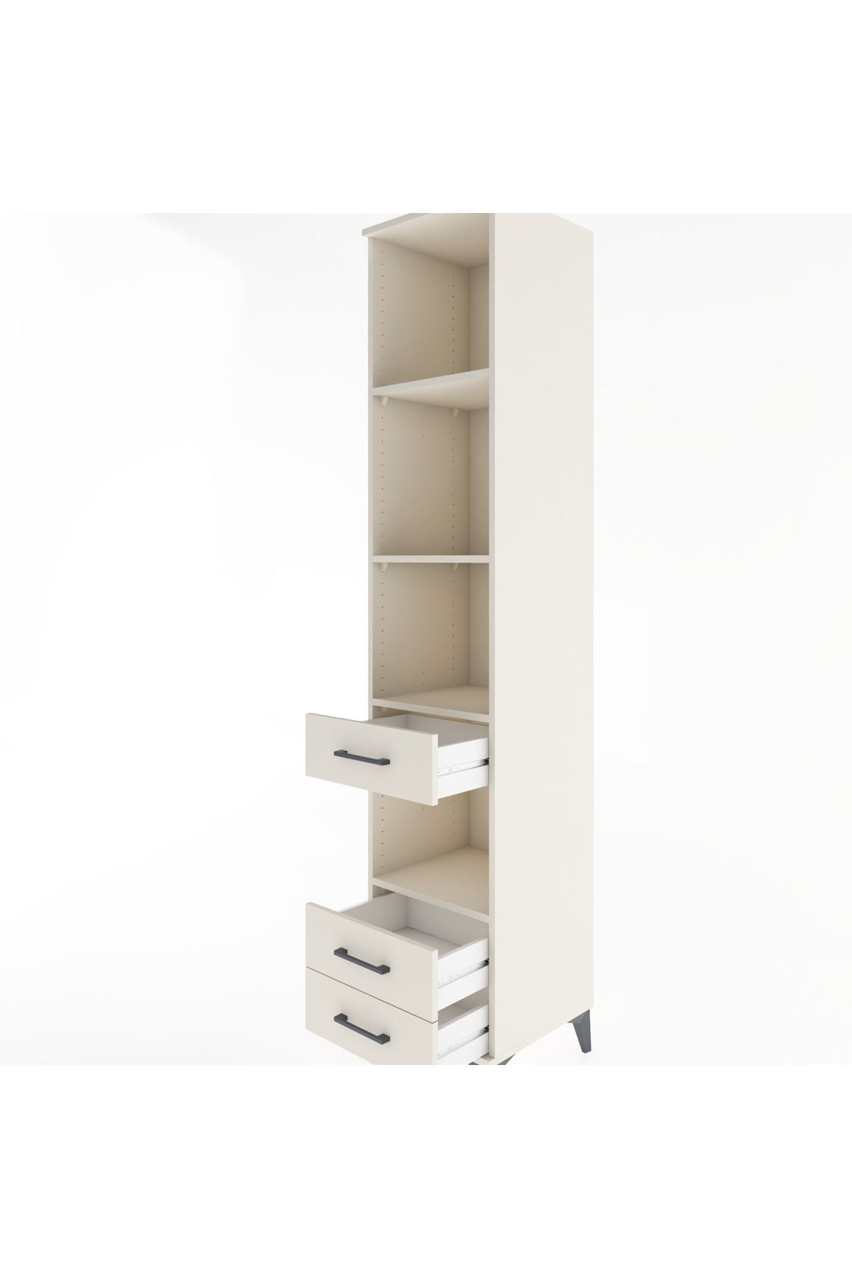 Hyperion Dolap 4 Raflı 3 Çekmeceli 44x44x221 - S61M134V1B