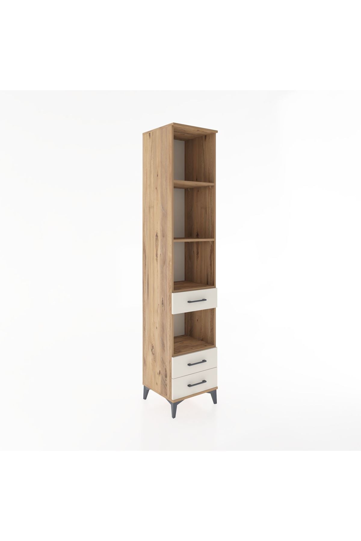 Hyperion Dolap 4 Raflı 3 Çekmeceli 44x44x221 - S61M134V7B