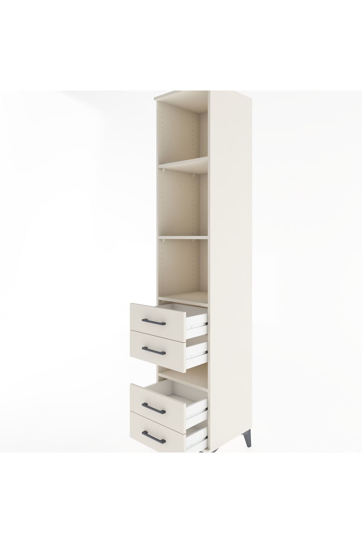 Hyperion Dolap 4 Raflı 4 Çekmeceli 44x44x221 - S61M135V1B