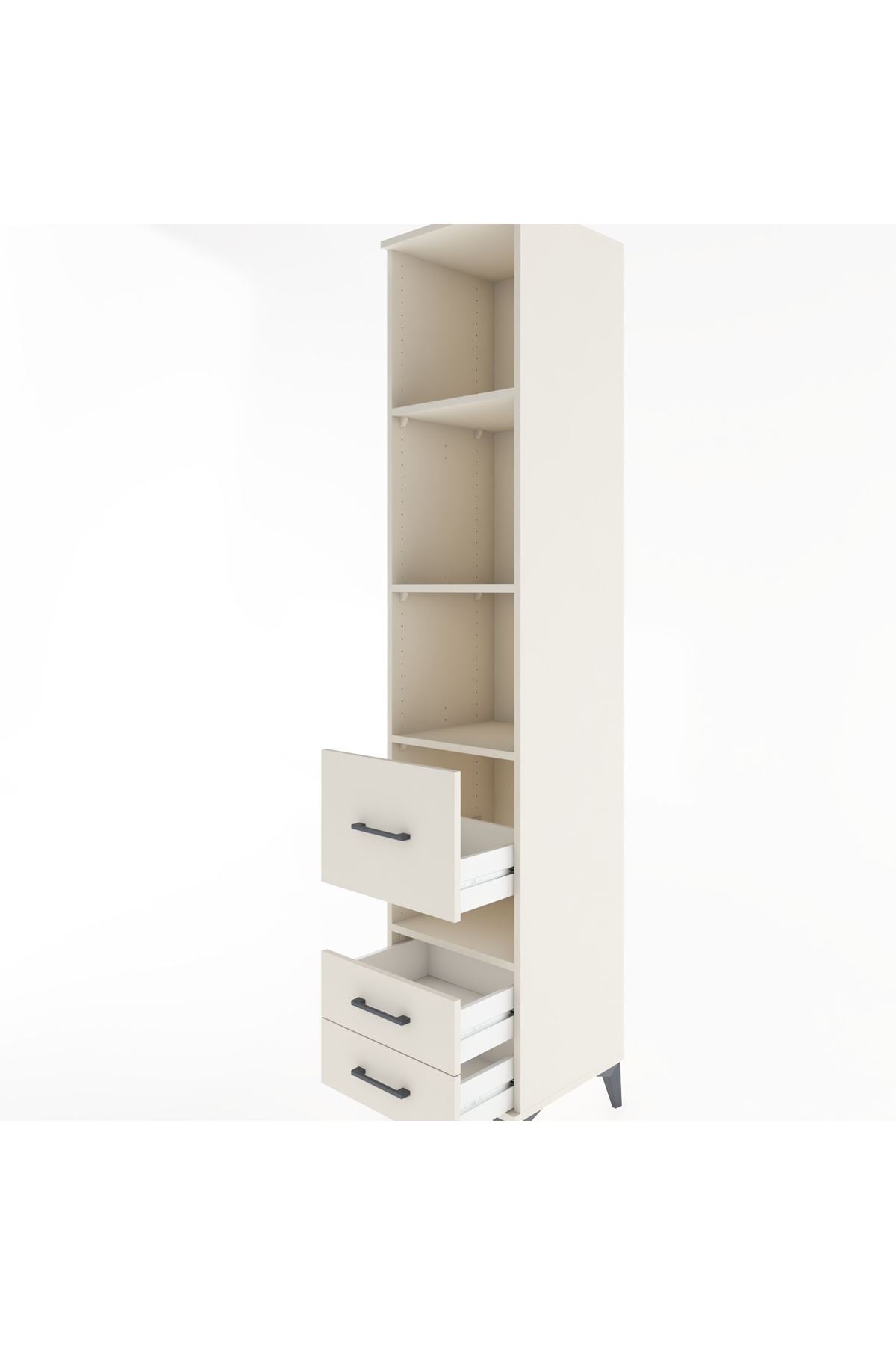 Hyperion Dolap 4 Raflı 3 Çekmeceli 44x44x221 - S61M136V1B