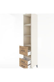 Hyperion Dolap 4 Raflı 3 Çekmeceli 44x44x221 - S61M136V3B