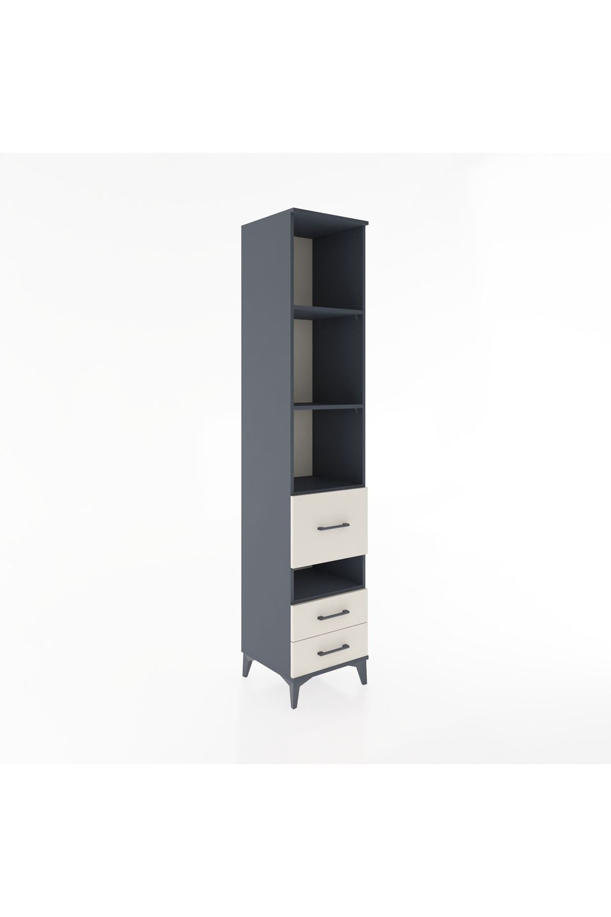 Hyperion Dolap 4 Raflı 3 Çekmeceli 44x44x221 - S61M136V4B