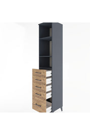 Hyperion Dolap 3 Raflı 5 Çekmeceli 44x44x221 - S61M139V6B