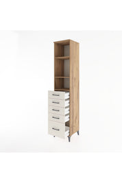 Hyperion Dolap 3 Raflı 5 Çekmeceli 44x44x221 - S61M139V7B