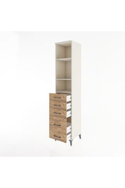 Hyperion Dolap 3 Raflı 5 Çekmeceli 44x44x221 - S61M140V3B