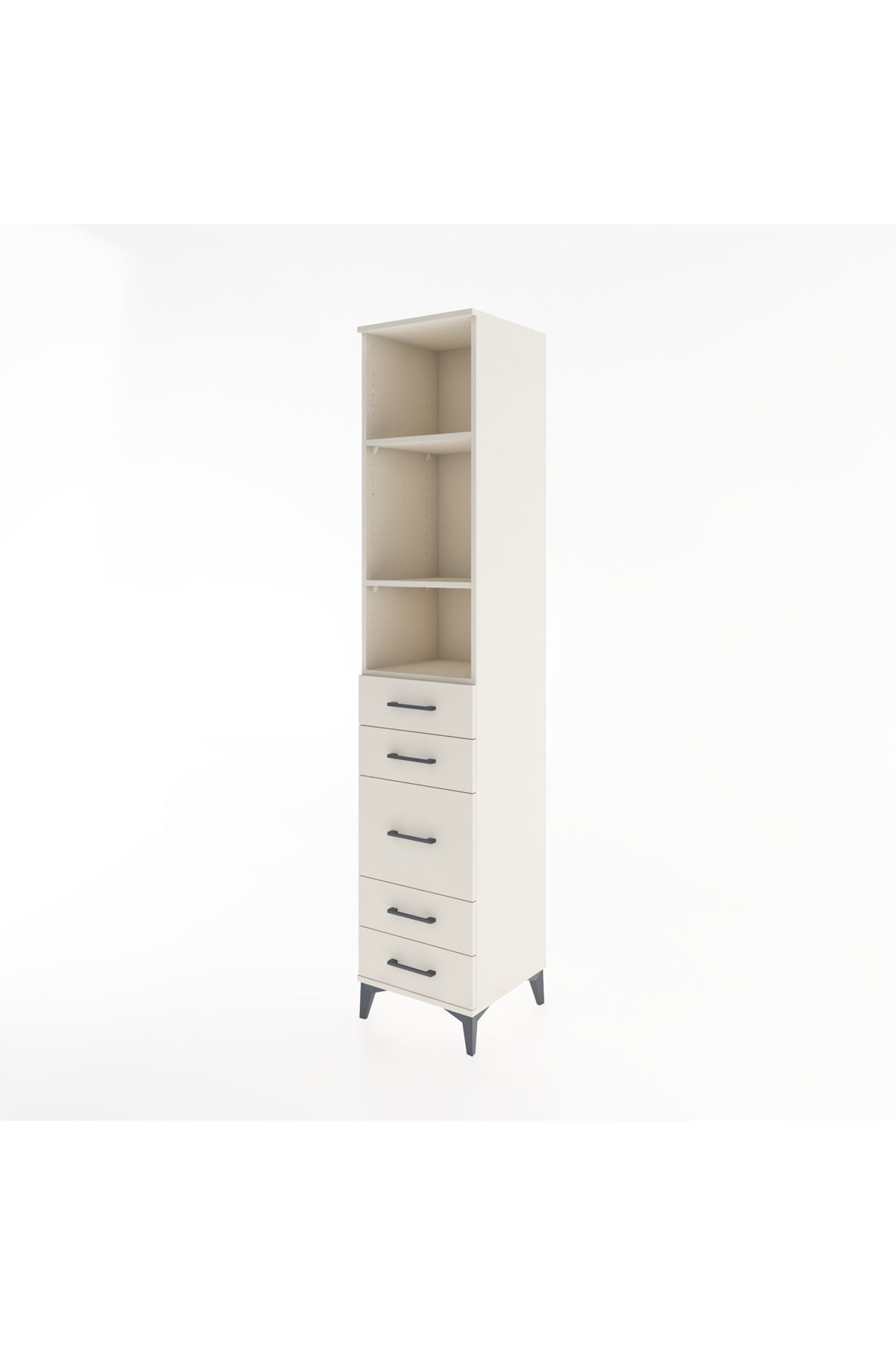 Hyperion Dolap 3 Raflı 5 Çekmeceli 44x44x221 - S61M141V1B