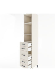 Hyperion Dolap 3 Raflı 5 Çekmeceli 44x44x221 - S61M141V1B