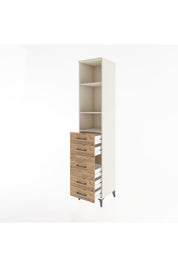 Hyperion Dolap 3 Raflı 5 Çekmeceli 44x44x221 - S61M141V3B