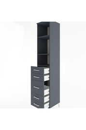 Hyperion Dolap 3 Raflı 5 Çekmeceli 44x44x221 - S61M141V5B