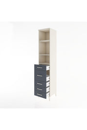 Hyperion Dolap 3 Raflı 5 Çekmeceli 44x44x221 - S61M142V2B