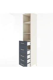 Hyperion Dolap 3 Raflı 5 Çekmeceli 44x44x221 - S61M142V2B