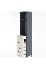 Hyperion Dolap 3 Raflı 5 Çekmeceli 44x44x221 - S61M142V4B