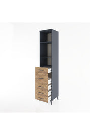 Hyperion Dolap 3 Raflı 5 Çekmeceli 44x44x221 - S61M142V6B