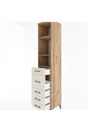 Hyperion Dolap 3 Raflı 5 Çekmeceli 44x44x221 - S61M142V7B