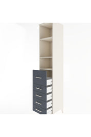 Hyperion Dolap 3 Raflı 5 Çekmeceli 44x44x221 - S61M143V2B