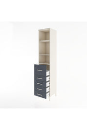 Hyperion Dolap 3 Raflı 5 Çekmeceli 44x44x221 - S61M143V2B