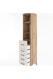 Hyperion Dolap 3 Raflı 5 Çekmeceli 44x44x221 - S61M143V7B