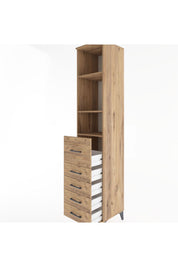 Hyperion Dolap 3 Raflı 5 Çekmeceli 44x44x221 - S61M143V9B