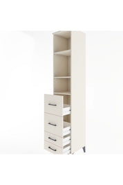 Hyperion Dolap 3 Raflı 4 Çekmeceli 44x44x221 - S61M144V1B