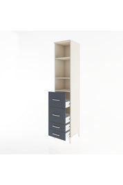 Hyperion Dolap 3 Raflı 4 Çekmeceli 44x44x221 - S61M144V2B