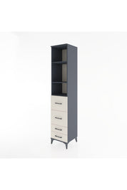 Hyperion Dolap 3 Raflı 4 Çekmeceli 44x44x221 - S61M144V4B