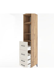 Hyperion Dolap 3 Raflı 4 Çekmeceli 44x44x221 - S61M144V7B
