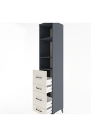 Hyperion Dolap 3 Raflı 4 Çekmeceli 44x44x221 - S61M146V4B
