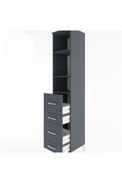Hyperion Dolap 3 Raflı 4 Çekmeceli 44x44x221 - S61M146V5B