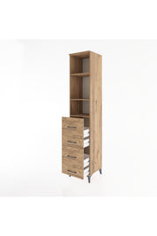 Hyperion Dolap 3 Raflı 4 Çekmeceli 44x44x221 - S61M146V9B