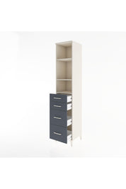 Hyperion Dolap 3 Raflı 4 Çekmeceli 44x44x221 - S61M147V2B
