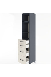 Hyperion Dolap 3 Raflı 4 Çekmeceli 44x44x221 - S61M147V4B