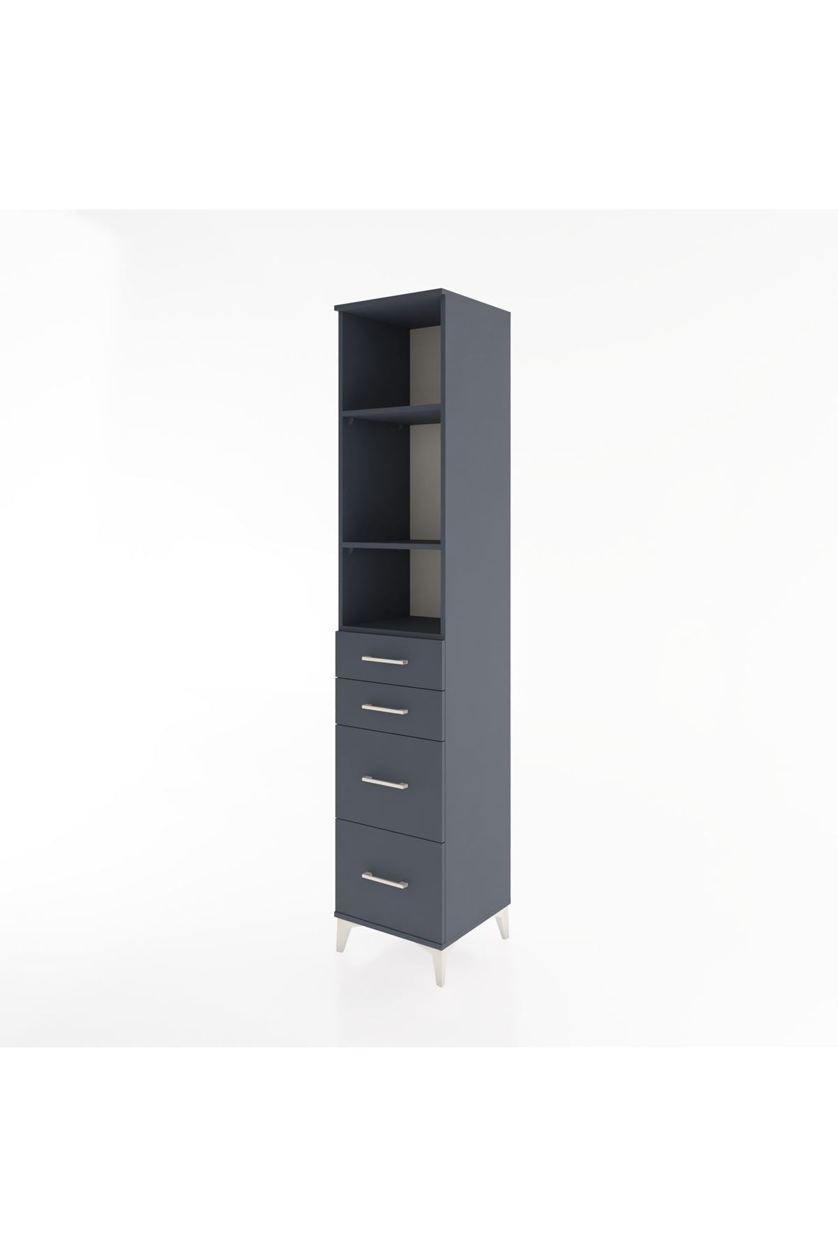 Hyperion Dolap 3 Raflı 4 Çekmeceli 44x44x221 - S61M147V5B