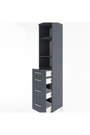 Hyperion Dolap 3 Raflı 4 Çekmeceli 44x44x221 - S61M147V5B