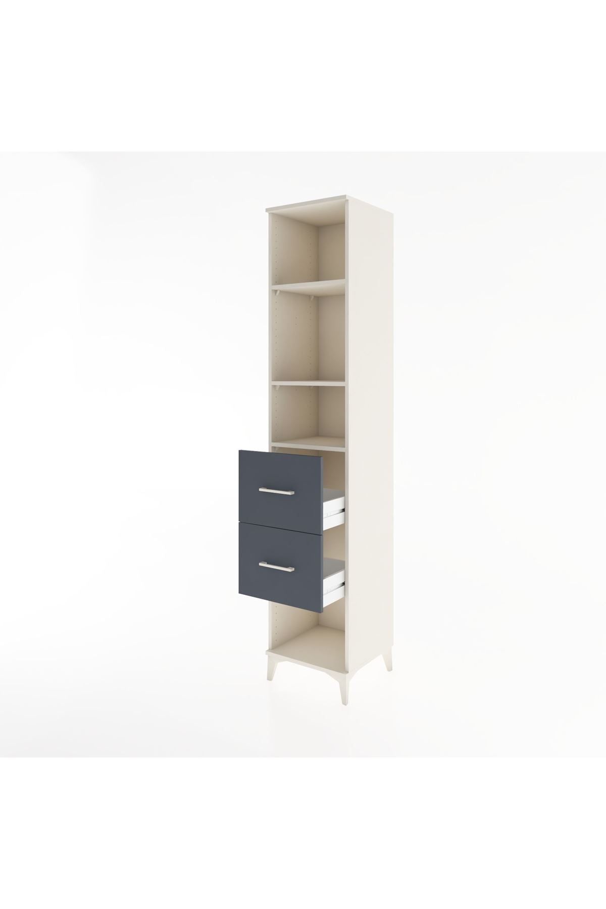 Hyperion Dolap 3 Raflı 2 Çekmeceli 44x44x221 - S61M149V2B