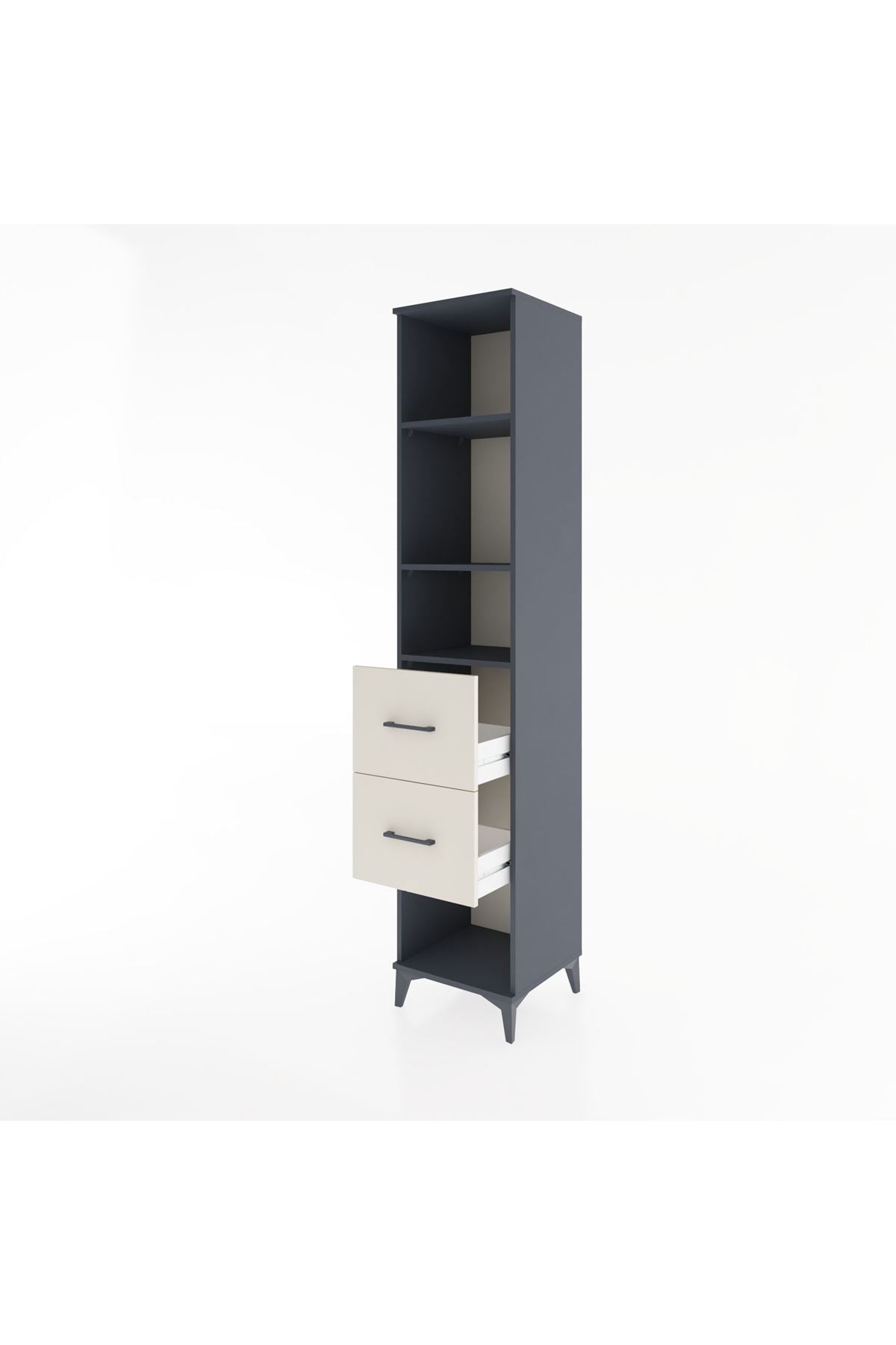 Hyperion Dolap 3 Raflı 2 Çekmeceli 44x44x221 - S61M149V4B
