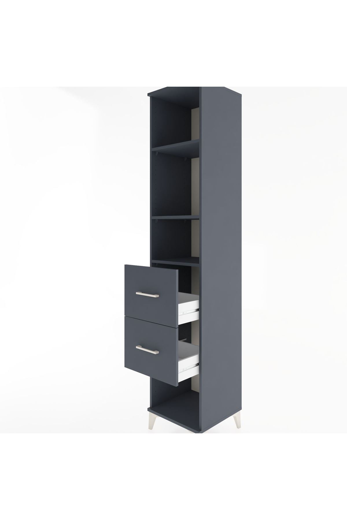 Hyperion Dolap 3 Raflı 2 Çekmeceli 44x44x221 - S61M149V5B
